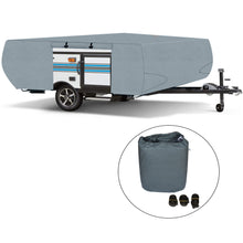 Load image into Gallery viewer, Waterproof Pop Up Folding Camper RV Cover Fits 14-16 FT Long Trailers Lab Work Auto