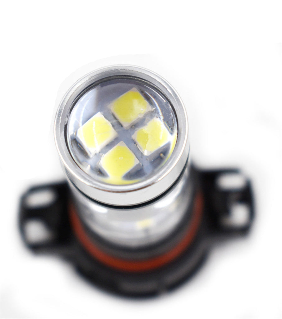 White 80W LED Fog Light Bulbs For 2007-2015 Chevy Silverado 5202 H16 6000K Pair Lab Work Auto