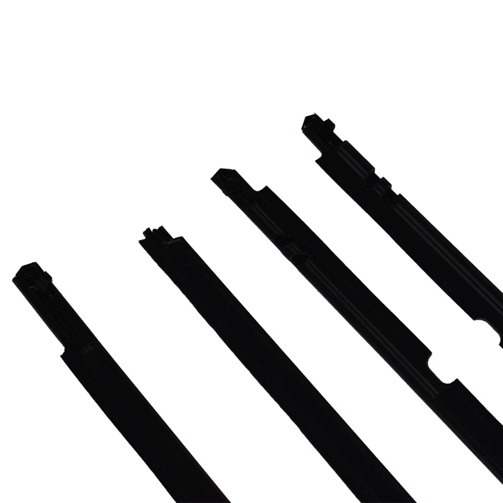 Window Moulding Trim Seal Belt 4pcs Weatherstrip Replacement for 2011 2012 Toyota Corolla Lab Work Auto