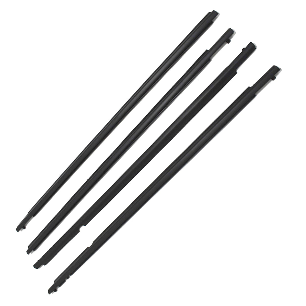 Window Moulding Trim Seal Belt 4pcs Weatherstrip Replacement for 2011 2012 Toyota Corolla Lab Work Auto