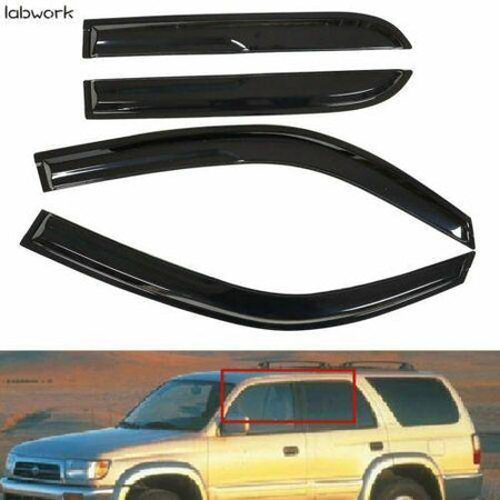 Window Vent Visor Deflector For Toyota 4Runner N180 1996 1997 1998 99-02 4PCS Lab Work Auto