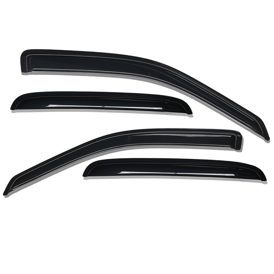 Window Visor Smoke Side Wind Deflectors For 2005-2010 Jeep Grand Cherokee 4Pcs Lab Work Auto