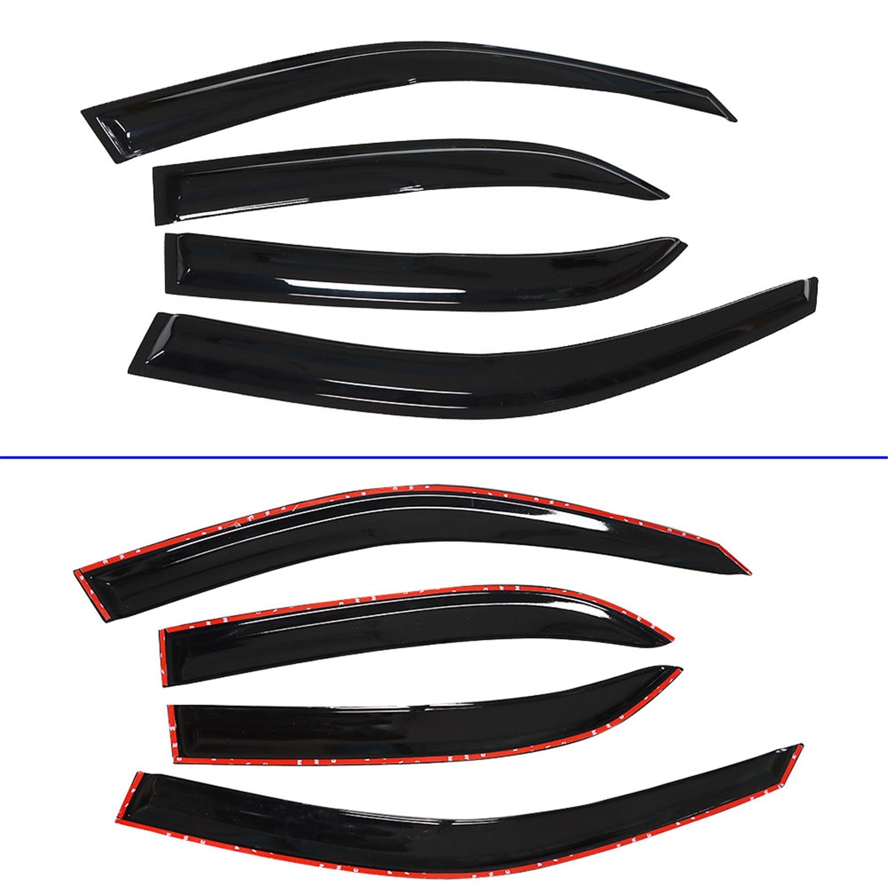 Window Visor Sun Shade/vent Wind/rain Deflector For 1998-2002 Toyota Corolla Lab Work Auto