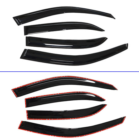 Window Visor Sun Shade/vent Wind/rain Deflector For 1998-2002 Toyota Corolla Lab Work Auto
