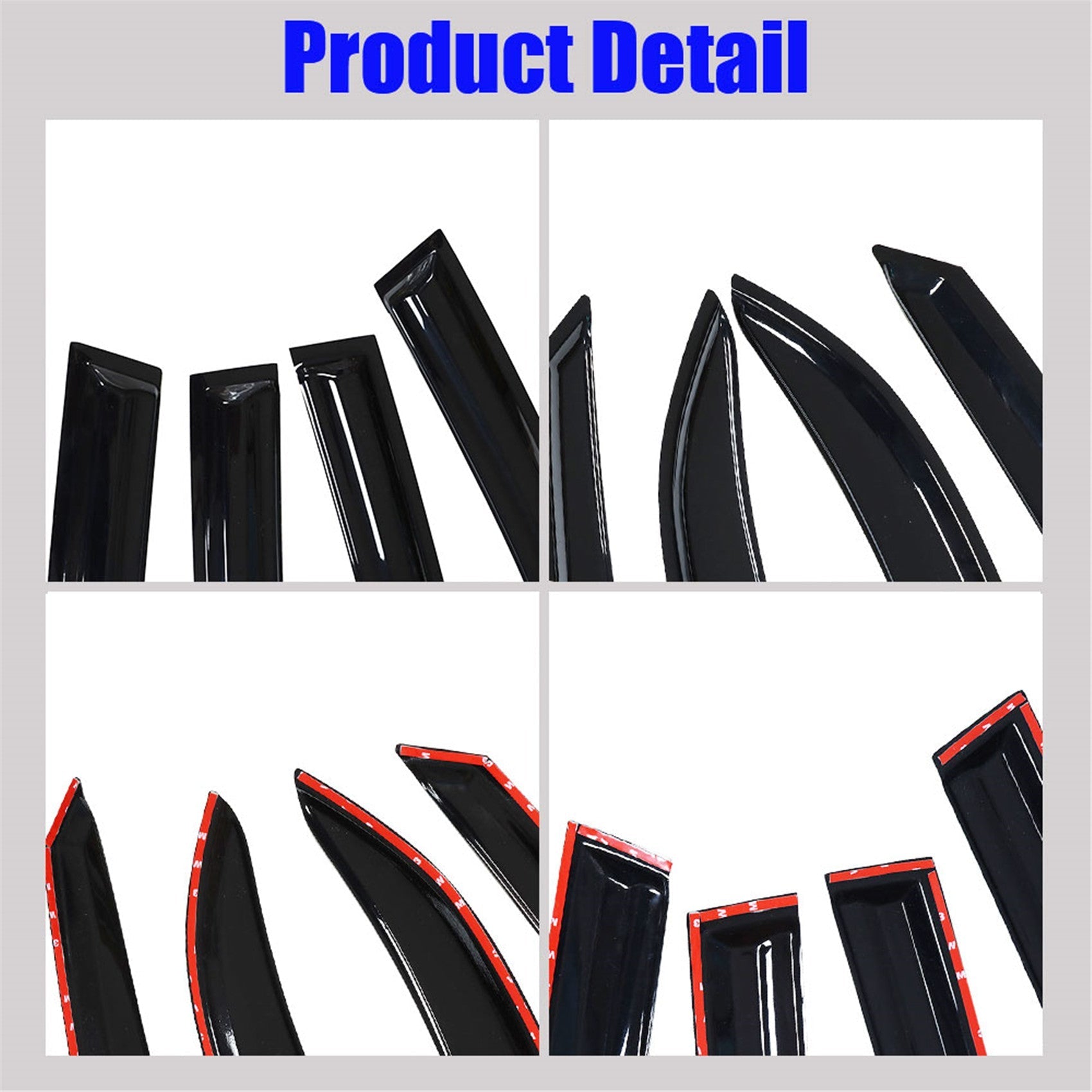 Window Visor Sun Shade/vent Wind/rain Deflector For 1998-2002 Toyota Corolla Lab Work Auto