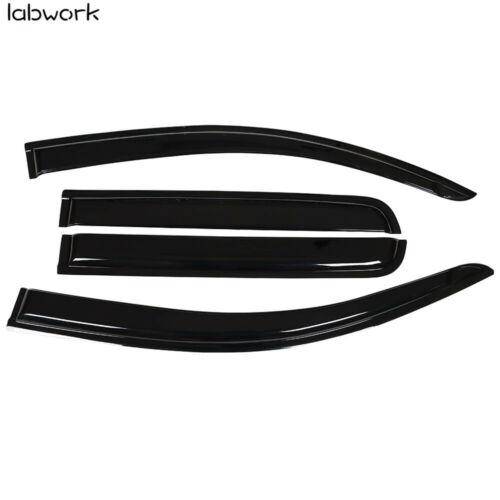 Window Visor Sun Vent Rain Guard For 2015-2020 Chevrolet Colorado Crew Cab 4PCS Lab Work Auto