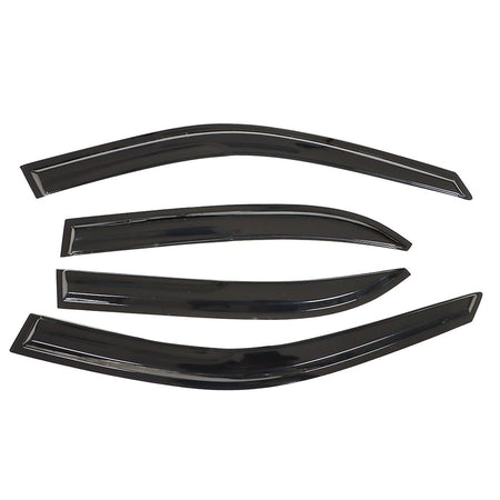 Window Visors Rain Deflector Smoke Acrylic For 93-97 Toyota Corolla Sedan Slim Lab Work Auto