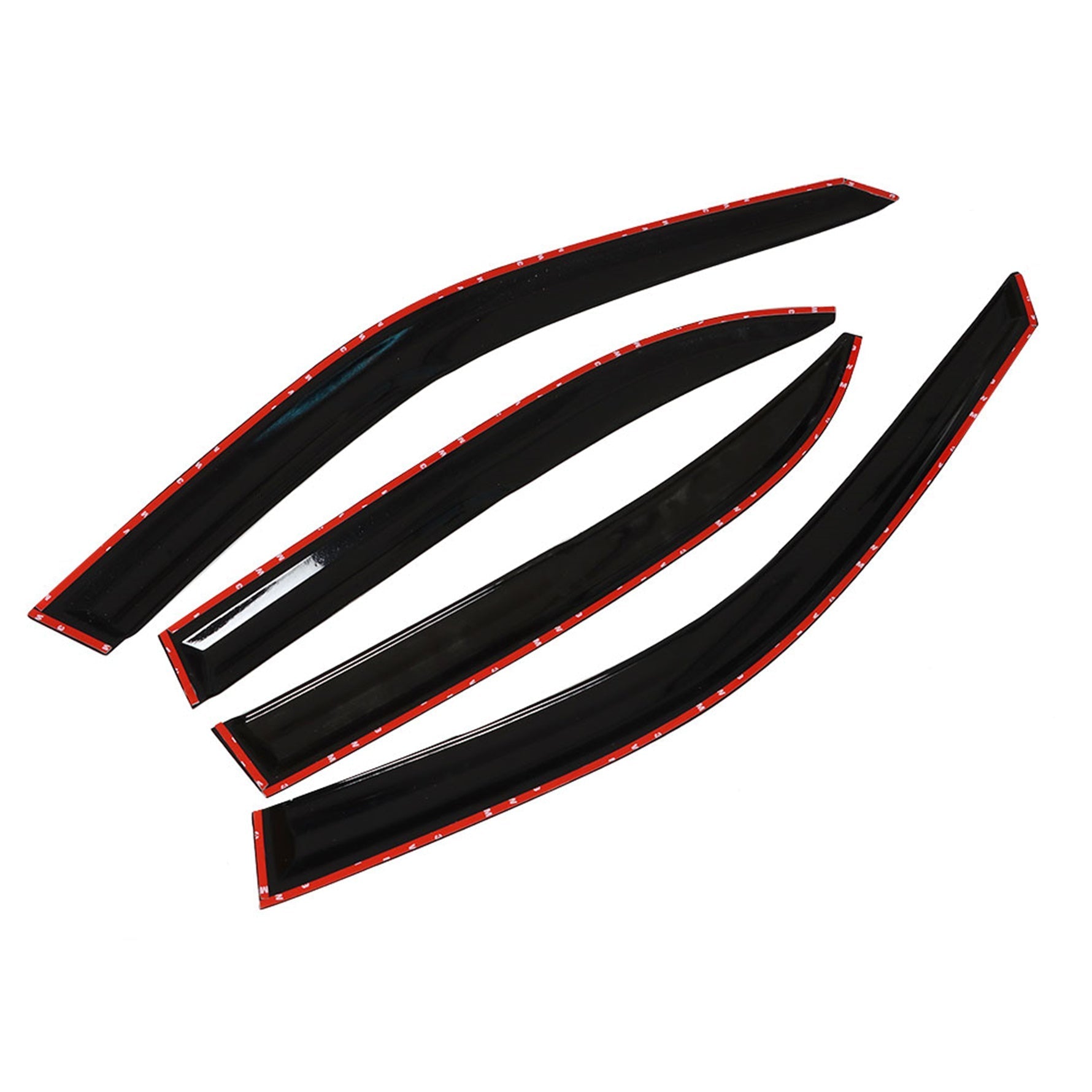 Window Visors Rain Deflector Smoke Acrylic For 93-97 Toyota Corolla Sedan Slim Lab Work Auto