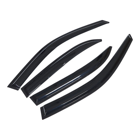 Window Visors Rain Deflector Smoke Acrylic For 93-97 Toyota Corolla Sedan Slim Lab Work Auto