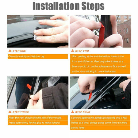 Window Visors Sun Rain Guards Wind Deflectors for Kia Sorento 2016-2020 Smoke Lab Work Auto