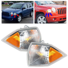 Load image into Gallery viewer, a Pair Left+Right turn Light Signal Blinker Corner Set for 07-10 Jeep Compass Lab Work Auto