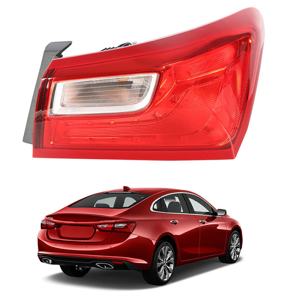 labwork RH Tail Light Replacement for 2016 2017 2018 2019 2020 Chevy Malibu Non-LED Tail Light Lamp Rear Outer Passenger Sides