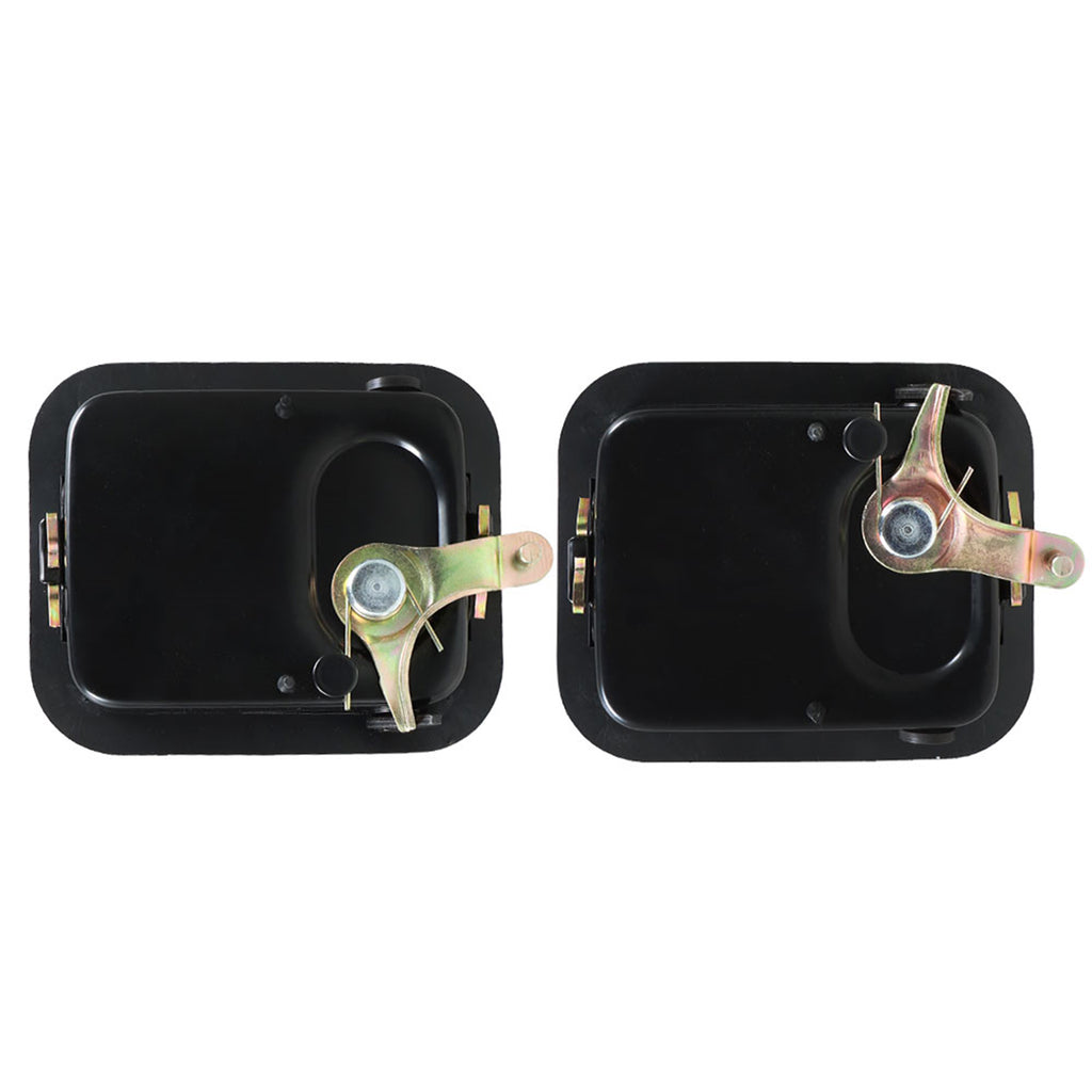 labwork 2 Pcs Black Front Left Front Right Outside Full Door Handle Replacement for 1997-2006 Jeep Wrangler 55176382AE 55176383AE