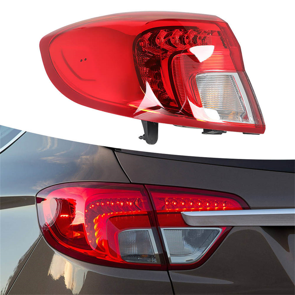 Outer Left Side LED Tail Light Assembly Replacement for Buick Envision 2016 2017 2018 Driver Side Rear Brake Lamp 84246416 GM2804128