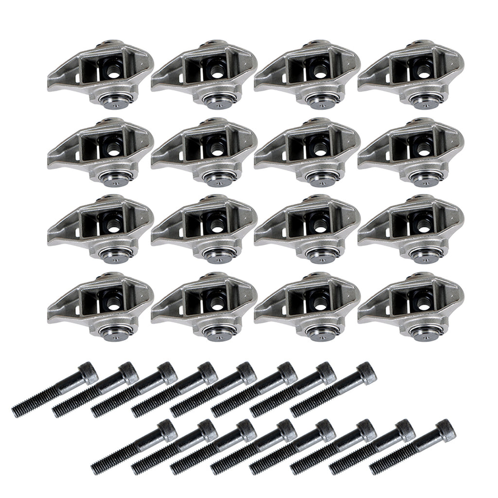 labwork 16Pcs Rocker Arms with Trunion and Bolts Kit 10214664 Replacement for LS1 LS2 LS6 4.8L 5.3L 5.7L 6.0L Engines