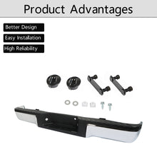 Load image into Gallery viewer, labwork Chrome Complete Rear Steel Bumper Assembly Replacement for 2009 2010 2011 2012 2013 2014 F150