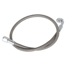 Load image into Gallery viewer, labwork Turbo Oil Feed Line 24 Length Hose Steel Braided -4-4AN 90 Degree x Straight PTFE Line