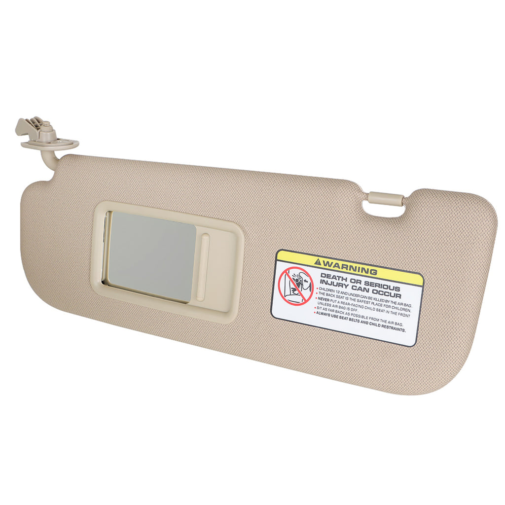 labwork 2 Beige Sun Visor with Makeup Mirror Right and Left Side Replacement for 2011-2016 Hyundai Elantra MD 852203X000 852103X000