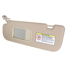 Load image into Gallery viewer, labwork 2 Beige Sun Visor with Makeup Mirror Right and Left Side Replacement for 2011-2016 Hyundai Elantra MD 852203X000 852103X000