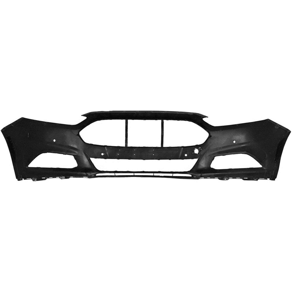 labwork New Primered Front Bumper Fascia for 2013-2016 Ford Fusion with Park Assist Sensor Holes