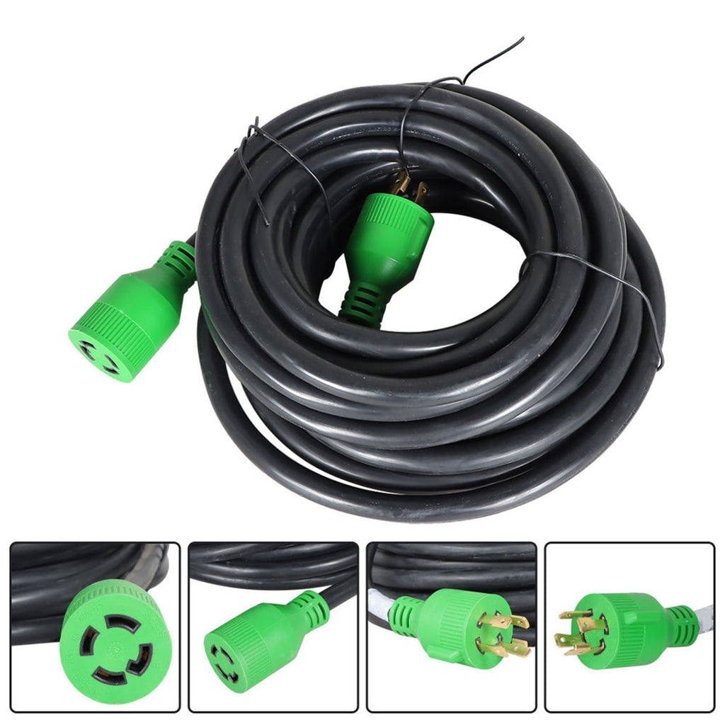 labwork 30A 40 Feet Generator Extension Cord L14-30P to L14-30R 125/250V Up to 7500W 10 Gauge SJTW Generator Cord 4 Prong