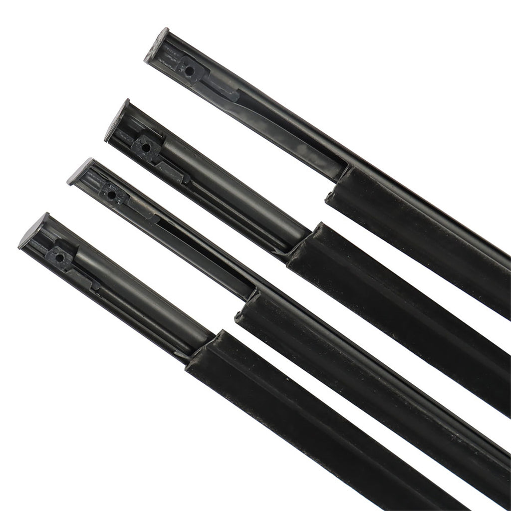 labwork 4Pcs Outer Belt Weatherstrip Replacement for 2009-2021 Ram 1500 2500 3500 4500 5500 55112376AH 55112377AH 55372138AH 55372139AH