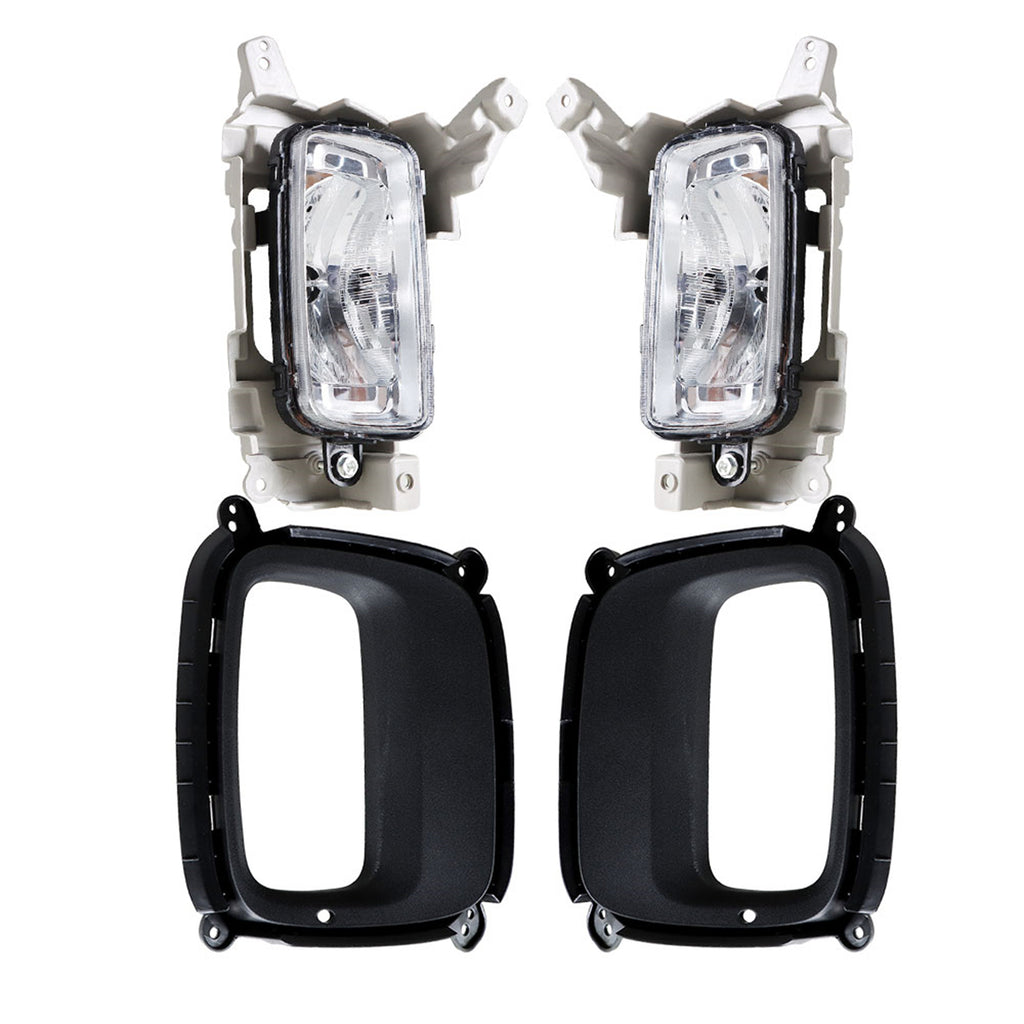 Left+Right Bumper Fog Light Assembly w/Halogen Bulbs For 2014-2015 Kia Sorento
