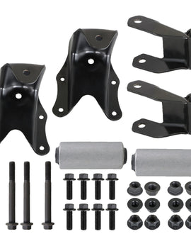 labwork Rear Leaf Spring Shackle Bracket Pair & Repair Kit E0TZ5776A Replacement for 1980-1997 Ford F150 F250 F350 Truck Pickup