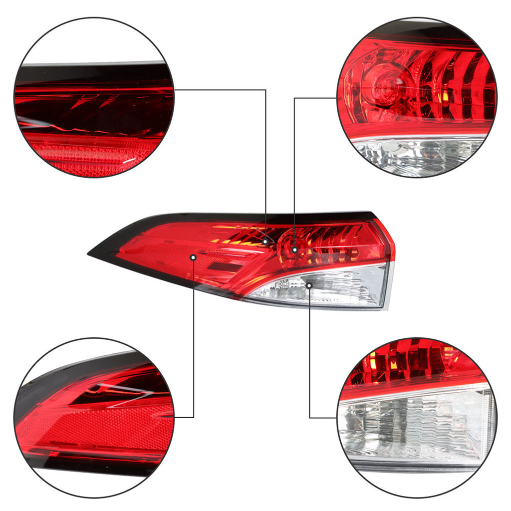 labwork Driver Side Outer Tail Light Replacement for 2020-2021 Toyota Corolla Rear Tail Light Brake Lamp Assembly LH Left Side 81560-02C10 TO2804154