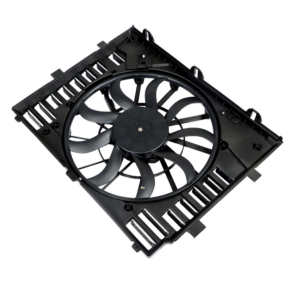 labwork Radiator Cooling Fan Assembly Replacement for 2011-2018 Porsche Cayenne 95810606120