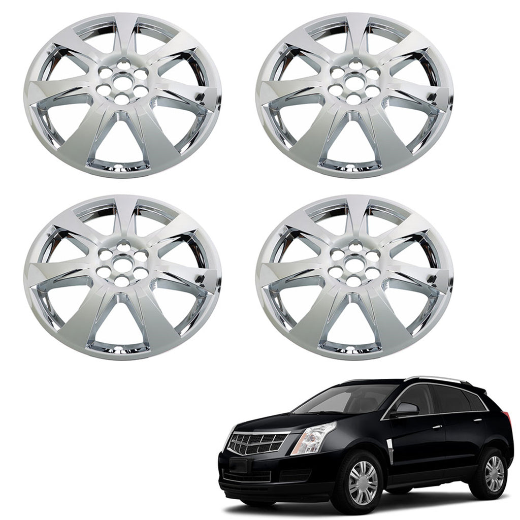 labwork 4 Pieces Chrome Wheel Cover Hub Caps Rim Cover Replacement for Cadillac SRX 2010 2011 2012