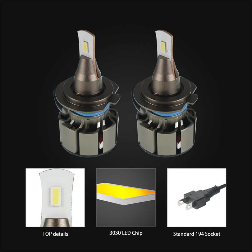 labwork H7 LED Headlight Bulbs 6000K Cool White 50W 8000 Lumens Super Bright Headlight Conversion Kit,Pack of 2
