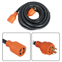 Load image into Gallery viewer, labwork 30A 25FT Generator Extension Cord L14-30P to L14-30R 4 Prong 125/250V Up to 7500W 10 Gauge SJTW Generator Cord Manual Transfer Switch