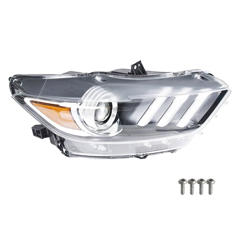 for 2015-2017 Ford Mustang HID/Xenon LED Tube Projector Headlight FR3Z13008J Lab Work Auto