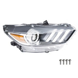 for 2015-2017 Ford Mustang HID/Xenon LED Tube Projector Headlight FR3Z13008J