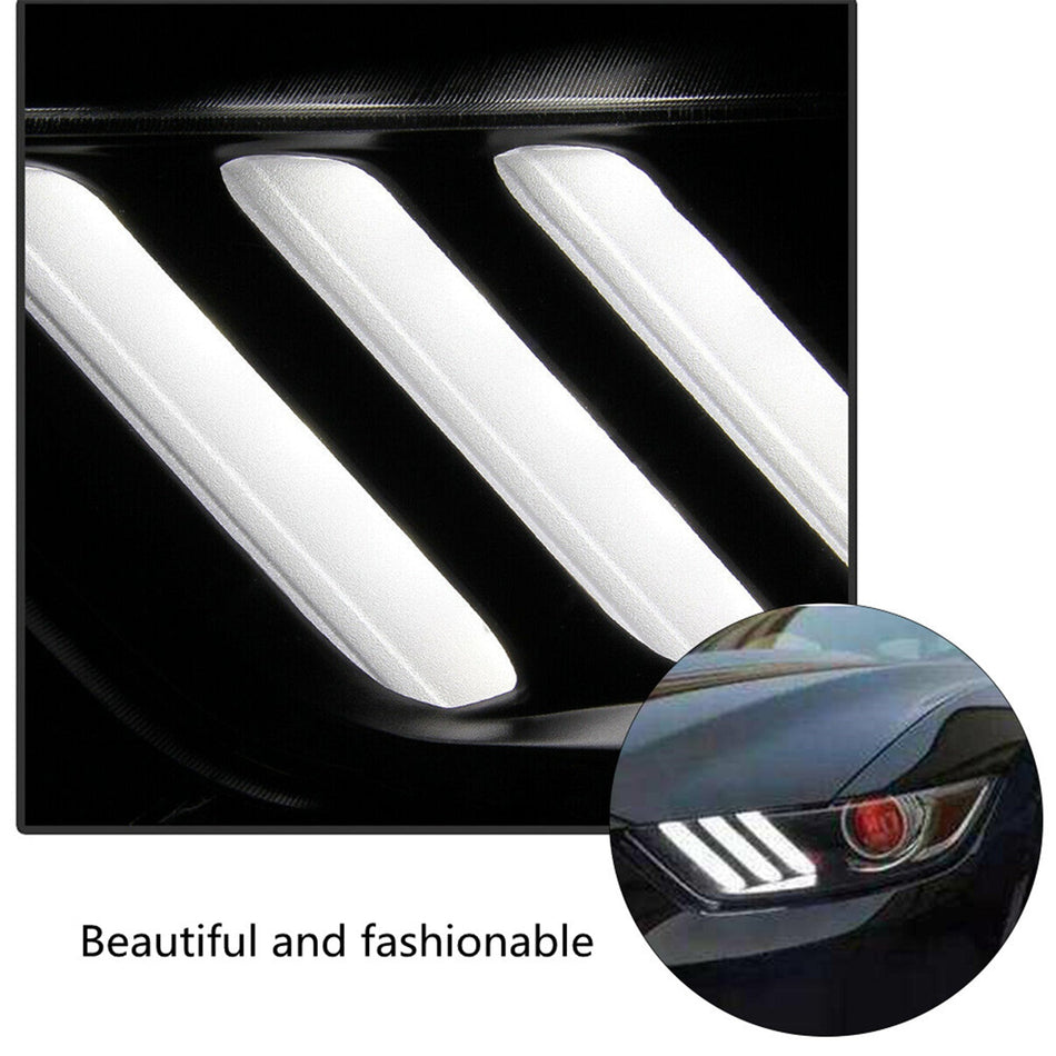 for 2015-2017 Ford Mustang HID/Xenon LED Tube Projector Headlight FR3Z13008J Lab Work Auto