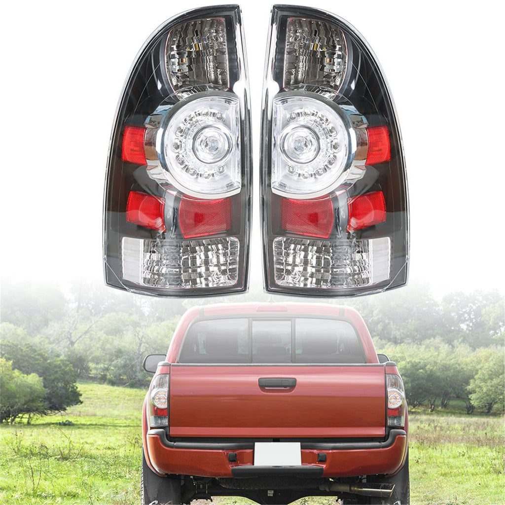 labwork 1 Pair LED Tail Lights Replacement for 2005-2015 Toyota Tacoma Rear Tail Lights Brake Lamps Assembly Driver and Passenger Side LH+RH Lab Work Auto