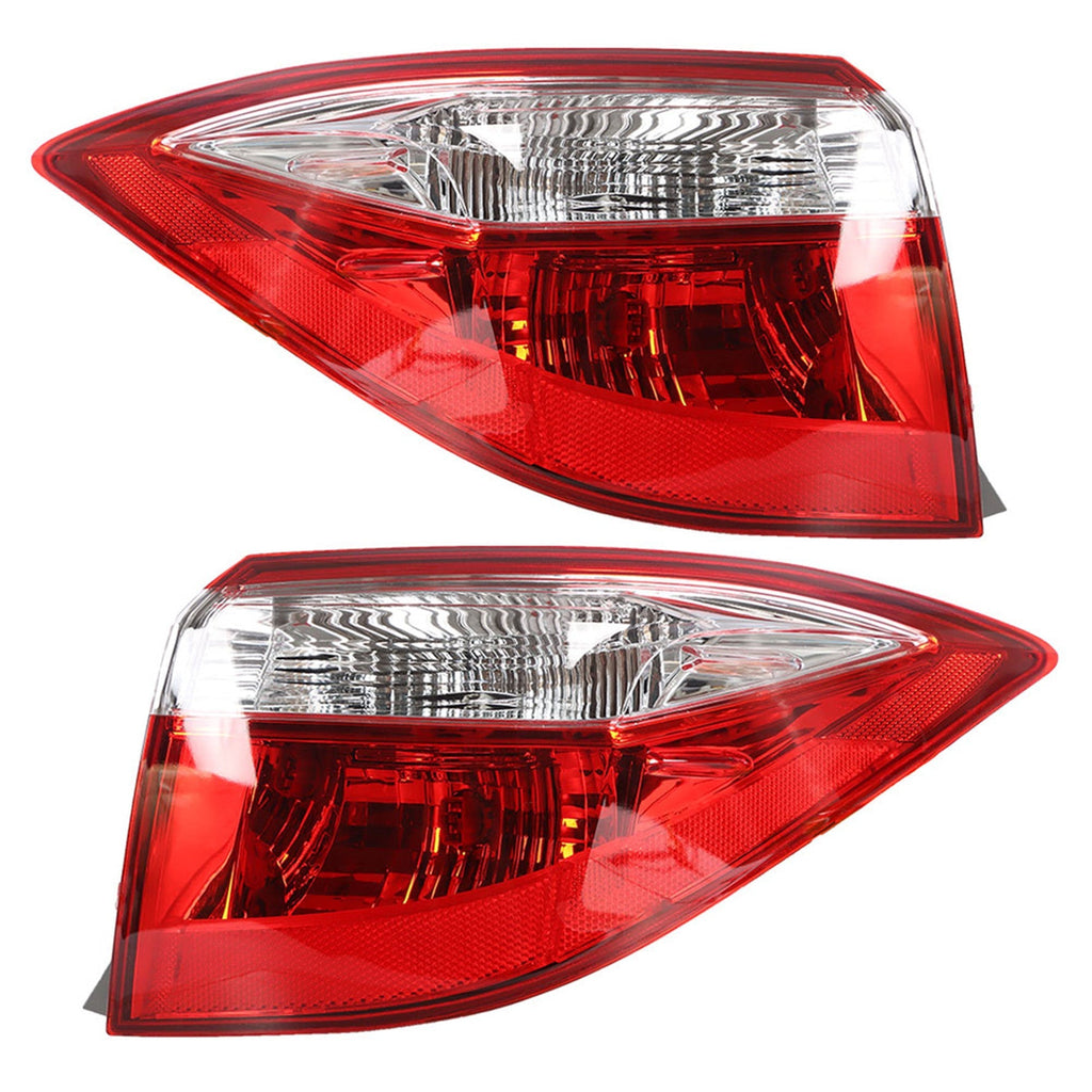 labwork 1 Pair Tail Lights Signal Lamp Passenger Side RH & Driver Side LH Red Clear Replacement for 2014-2016 Toyota Corolla TO2804118 TO2805118 Lab Work Auto