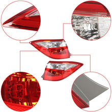 Load image into Gallery viewer, labwork 1 Pair Tail Lights Signal Lamp Passenger Side RH &amp; Driver Side LH Red Clear Replacement for 2014-2016 Toyota Corolla TO2804118 TO2805118 Lab Work Auto