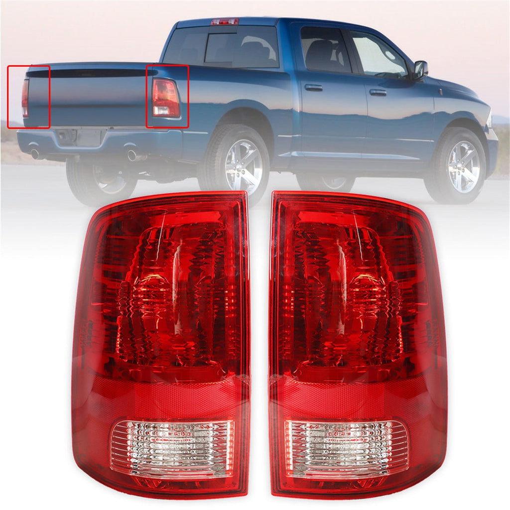 labwork 1 Pair of Tail Light Assembly Driver Side LH & Passenger Side Replacement for 2009-2017 Dodge Ram 1500 2500 3500 - CH2818124, CH2819124 Lab Work Auto 