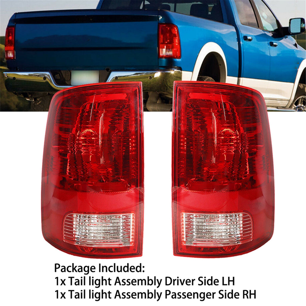 labwork 1 Pair of Tail Light Assembly Driver Side LH & Passenger Side Replacement for 2009-2017 Dodge Ram 1500 2500 3500 - CH2818124, CH2819124 Lab Work Auto 