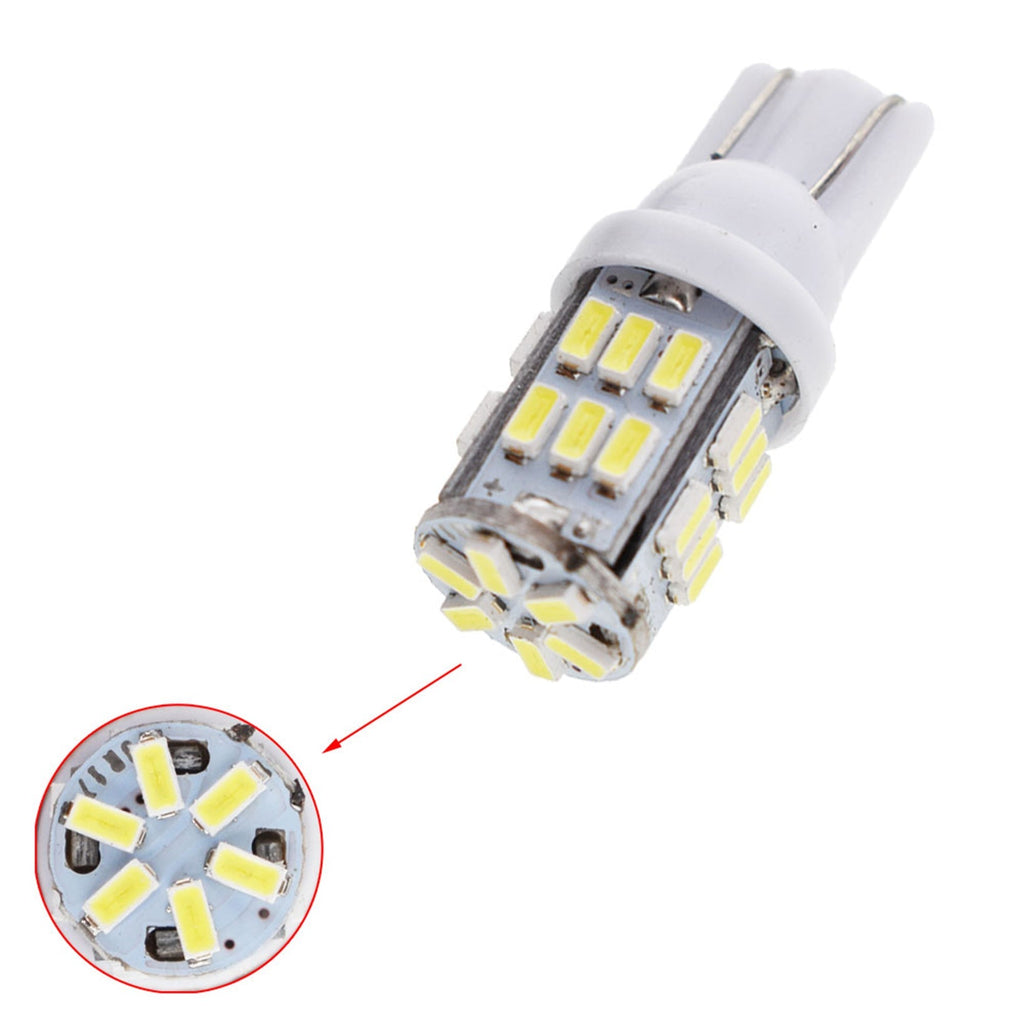 labwork 10X T10/921/194 12V LED Lights Bulbs 30 SMD Xenon 6000K White Interior Lab Work Auto