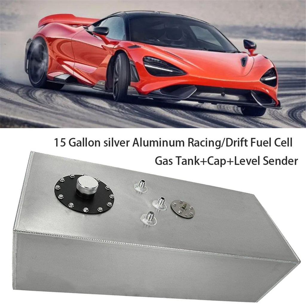 labwork 15 Gallon/57l Racing/drift Fuel Cell Gas Tank+cap+level Sender Aluminum Lab Work Auto