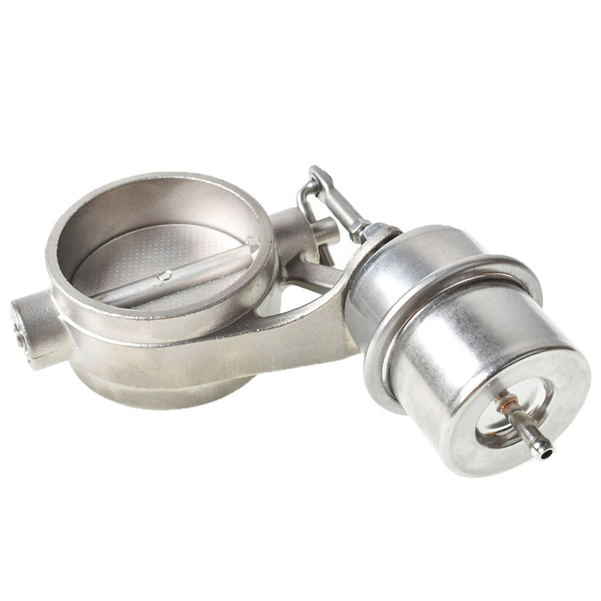 labwork 2.5" Exhaust Control Valve Actuator CLOSED Cutout Pipe Set Vacuum W/ROD Lab Work Auto