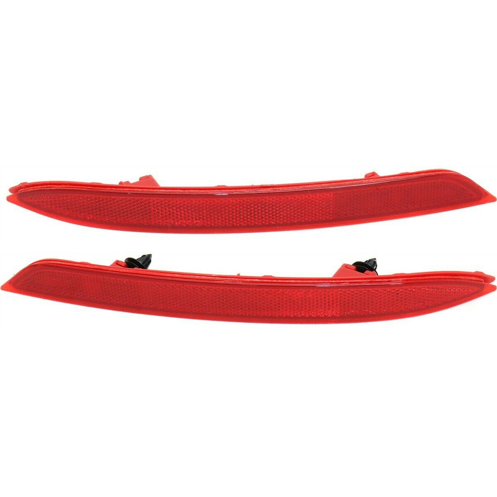 labwork 2 Pieces Red Rear Bumper Reflector Driver and Passenger Side Replacement for 2016 2017 Honda Accord 33505T2AA11 33555T2AA11 HO1185111 HO1184111 Lab Work Auto
