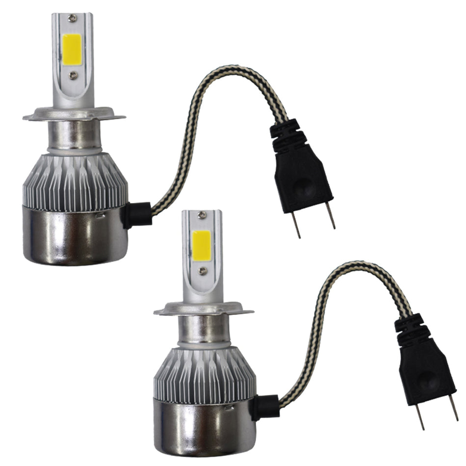 labwork 2 pcs H7 3000K Golden Yellow 7600LM High Power LED Fog Light Driving Bulb DRL Lab Work Auto