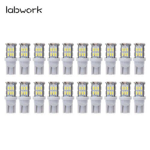 labwork 20x Super White T10/RV Trailer 30-SMD LED Backup Reverse Lights Bulbs Lab Work Auto