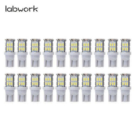 labwork 20x Super White T10/RV Trailer 30-SMD LED Backup Reverse Lights Bulbs Lab Work Auto