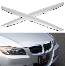 Load image into Gallery viewer, labwork 2Pack Front Hood Chrome Cover Trim Above Grille fit for BMW E90 E91 3-Series 06-08 Lab Work Auto