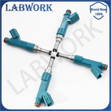 Load image into Gallery viewer, labwork 4 Pcs Fuel Injectors For 2010-2011 Toyota Prius Lexus CT200h 23250-37020 Lab Work Auto